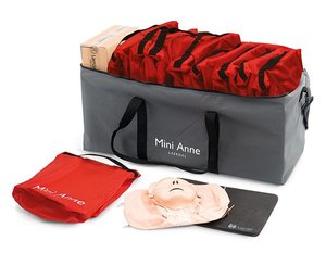 Mini Annie Plus, Bag with 10 Manikins, Light Skin