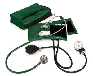 Aneroid Sphygmomanometer / Clinical I Stethoscope Kit, Adult, Hunter, Print