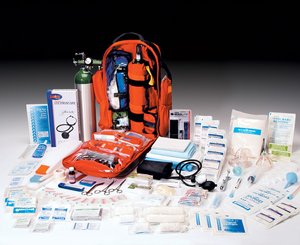 Ultimate Pro O2 Backpack - ORANGE - "D" size - FULLY LOADED! < BP MEDICAL #636090OK 