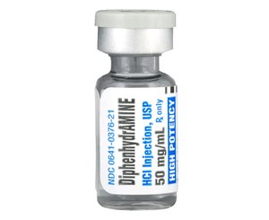 Diphenhydramine (Benadryl) 50mg/ml - 1ml Vial