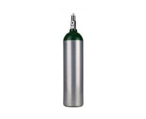 D Aluminum O2 Cylinder w/ Standard Post Valve < Responsive Respiratory #1100310 