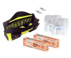 Fully Stocked Naloxone Double Kit in Yellow Pouch