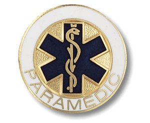 Paramedic (Star of Life Design) Emblem Pin < Prestige Medical #1084 