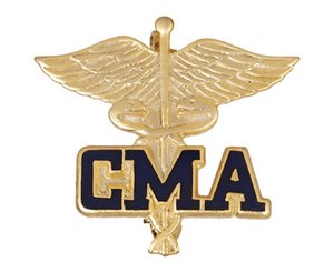 Certified Medical Assitant (Caduceus) Emblem Pin < Prestige Medical #1073 