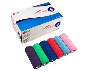 Sensi-Wrap Self-Adherent Bandage Rolls, 6" x 5 yds, Rainbow, Box/12