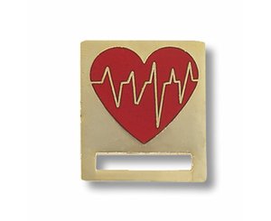 EKG Heart Badge Tac