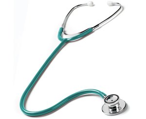 Dual Head Stethoscope in Box, Adult, Teal