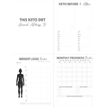 Picture of Person, Human, Text, Plot, Page, Document with text KETO BEFORE & After THIS KETO DIET Jo...