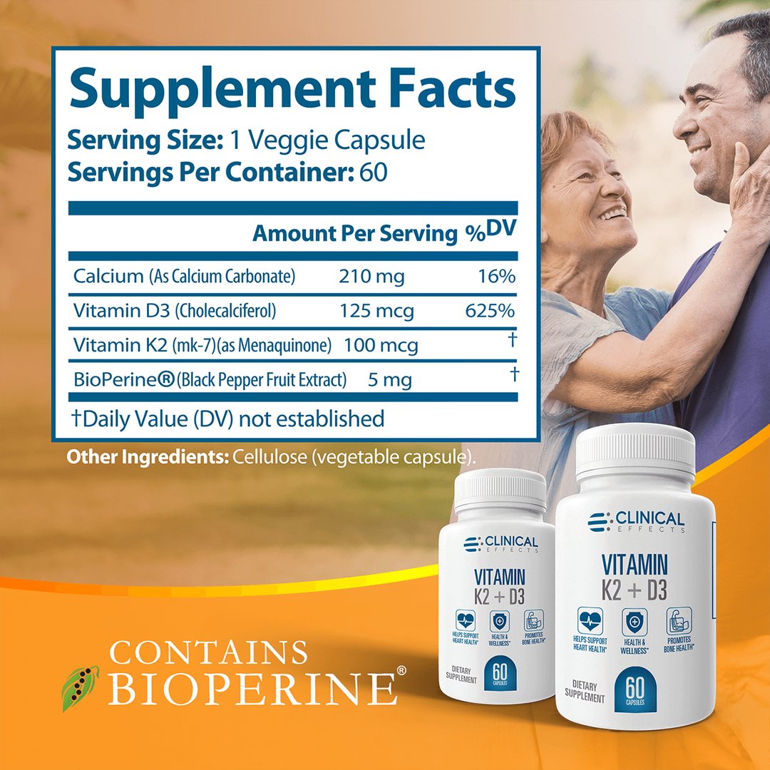 Best Vitamin D3 With K2 Supplement By Clinical Effects