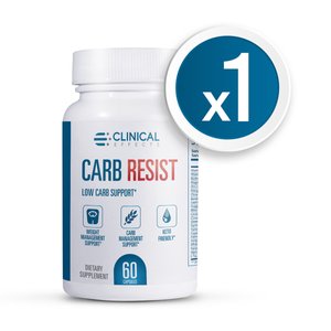 Picture of Label, Text with text CLINICAL EFFECTS Serv CARB RESIST Vitam Biotin Magn Zinc LOW CARB S...