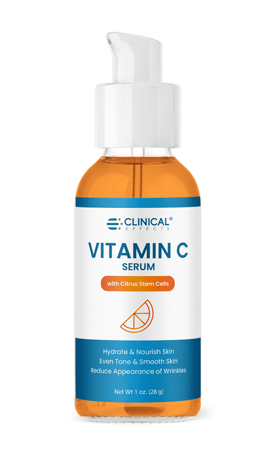 Picture of Bottle, Cosmetics, Perfume, Lotion with text CLINICAL&reg; EFFECTS VITAMIN C SERUM with Citru...