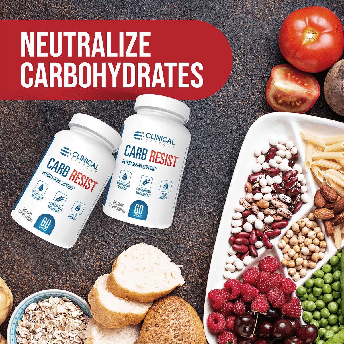 Neutralize carbohydrates