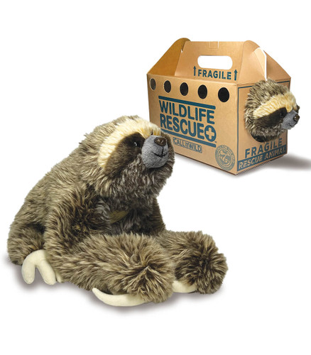 Picture of Teddy Bear, Toy, Animal, Mammal, Wildlife, Sloth, Three-Toed Sloth with text WILDLIFE RES...