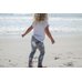 Picture of Pants, Jeans, Person, Walking, Barefoot, Child, Female, Girl, Sea, Beach
