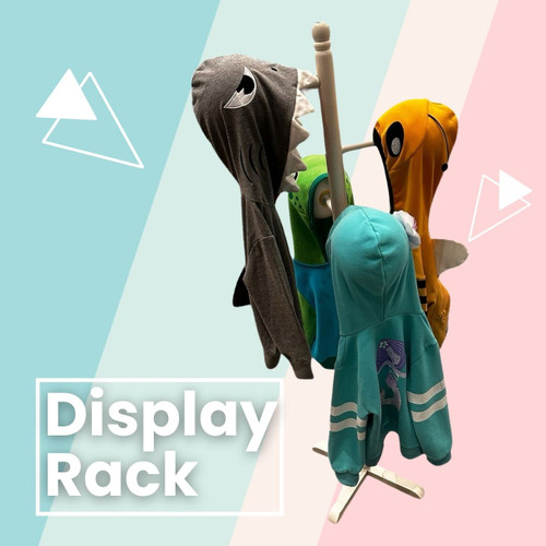 Picture of Adult, Female, Person, Woman, People, Coat, Bird with text Display Rack.
