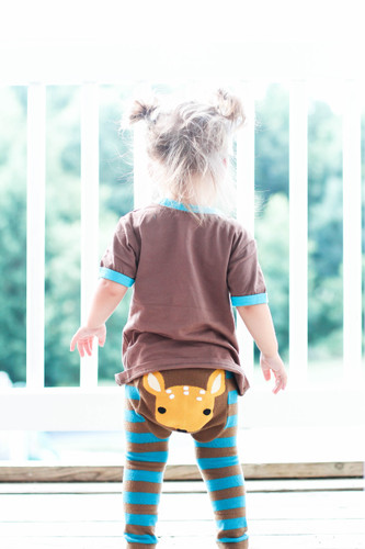 Picture of Shorts, T-Shirt, Pants, Child, Female, Girl, Person, Photography, Back