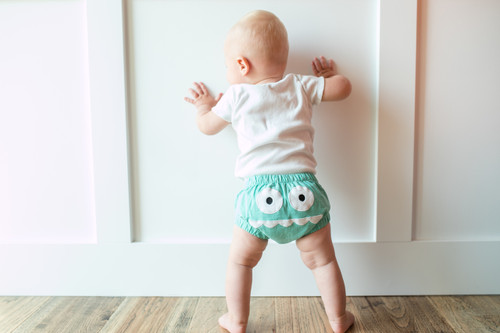 Picture of Baby, Person, Clothing, Shorts, Diaper