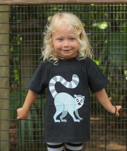 Picture of T-Shirt, Person, Photography, Portrait, Zoo, Shirt, Child, Female, Girl, Pants