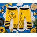 Picture of Applique, Pattern, Toy, Pants, Glove with text LITTLE BEE HAPPY BUZZ as can BEE! HONEY as...
