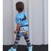 Picture of Pants, Shoe, Jeans, Boy, Child, Male, Person, T-Shirt, Sneaker, Shorts