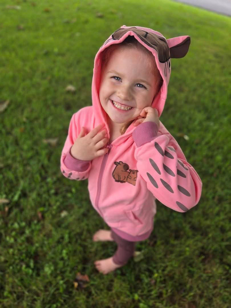 Image of ROSEWATER The Cozy One Capybara Backpack Hoodie