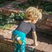 Picture of Pants, Brick, Boy, Child, Male, Person, Potted Plant, Jeans, Photography, Portrait