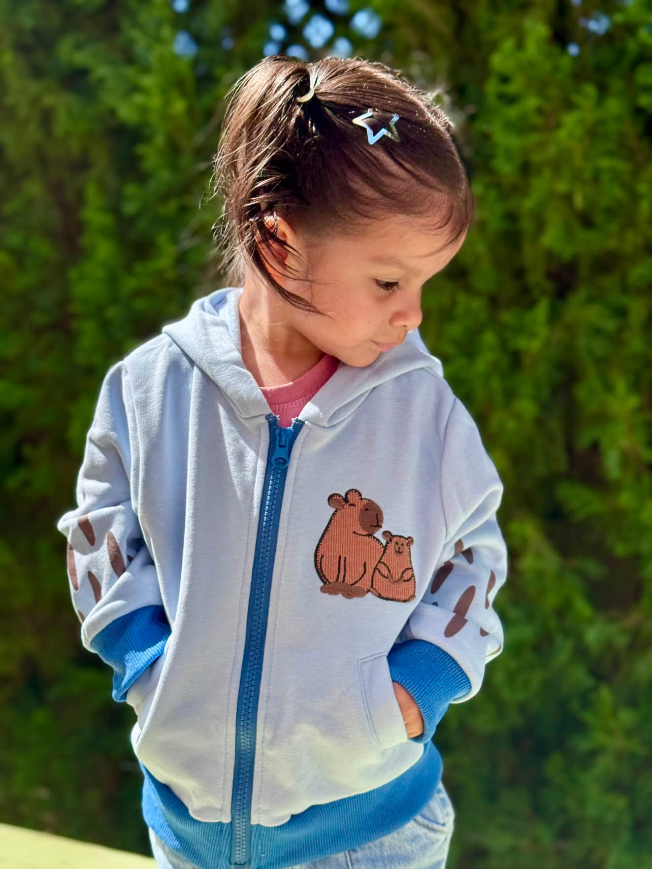 Image of COOL DIP The Splashy One Capybara Backpack Hoodie