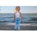 Picture of Pants, Jeans, Beachwear, Child, Female, Girl, Person, Walking