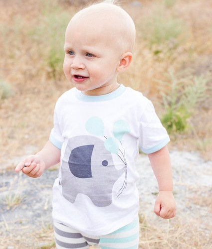 Picture of T-Shirt, Face, Head, Person, Photography, Portrait, Happy, Baby, Pants