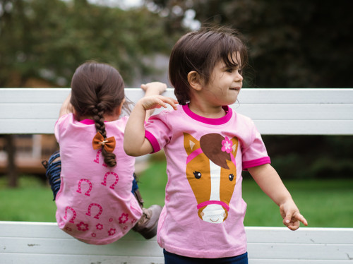 Picture of T-Shirt, Bench, Furniture, Person, Photography, Portrait, Child, Female, Girl, Grass with...