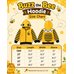 Picture of Clothing, Coat, Text, Person, Baby with text Buzz the Bee Hoodie Size Chart honey Size Sl...