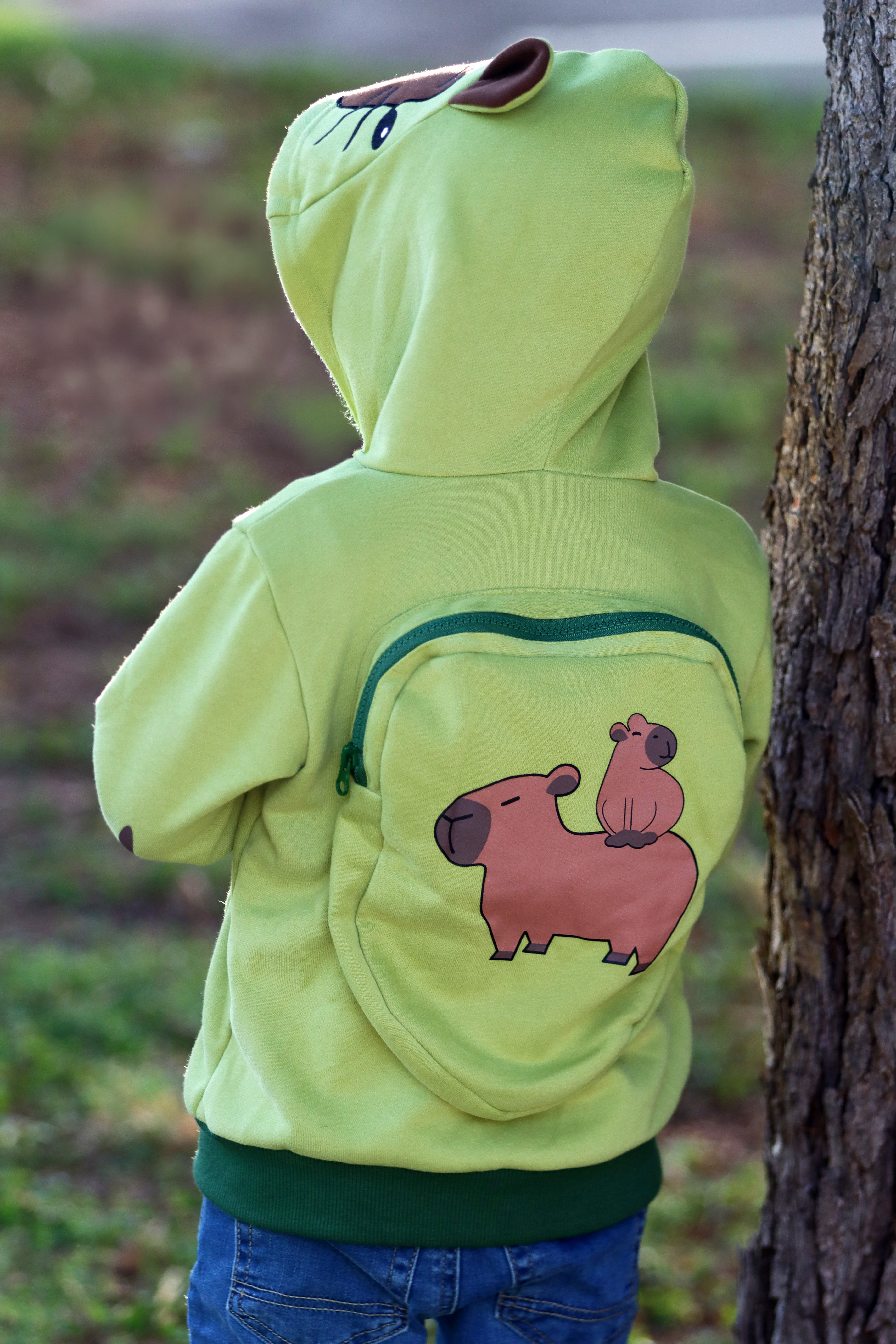 Picture of Clothing, Hoodie, Knitwear, Sweater, Sweatshirt, Hood, Jeans