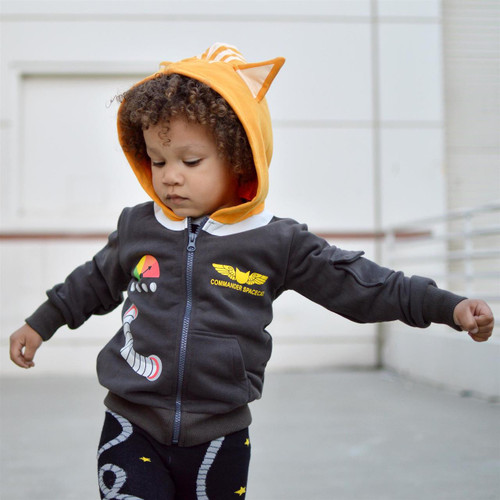 Picture of Coat, Jacket, Hat, Hood, Hoodie, Sweater, Sweatshirt, Person, Portrait, Child with text C...