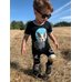 Picture of T-Shirt, Sunglasses, Boy, Child, Male, Person, Photography, Portrait, Pants, Sleeve