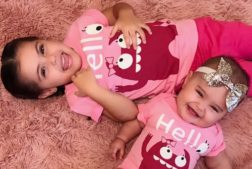 Picture of T-Shirt, Photography, Face, Head, Person, Portrait, Accessories, Baby, Happy with text el...