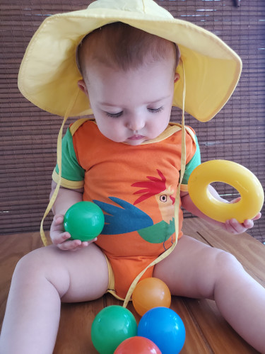 Picture of Hat, Person, Photography, Portrait, Baby, Balloon, Sun Hat