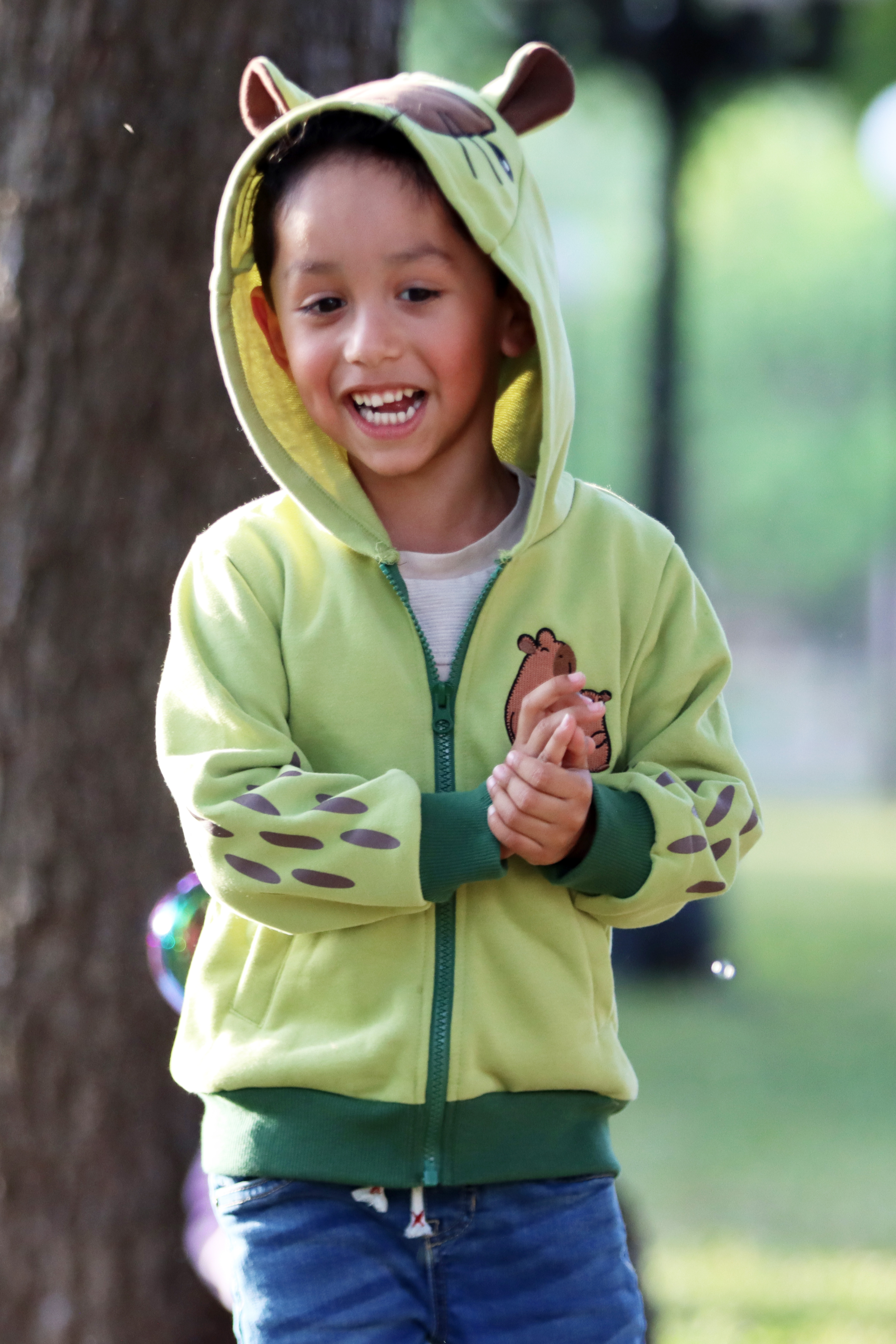 Image of ZEN MODE The Calm One Capybara Backpack Hoodie