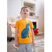 Picture of T-Shirt, Sleeve, Boy, Child, Male, Person