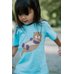Picture of Applique, Pattern, T-Shirt, Child, Female, Girl, Person, Shirt, Sleeve