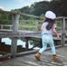 Picture of Pants, Jeans, Waterfront, Person, Walking, Child, Female, Girl, Hat, Pier