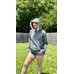 Picture of Hoodie, Sweater, Sweatshirt, Hat, Shorts, Nature, Outdoors, Yard, Grass, Hood