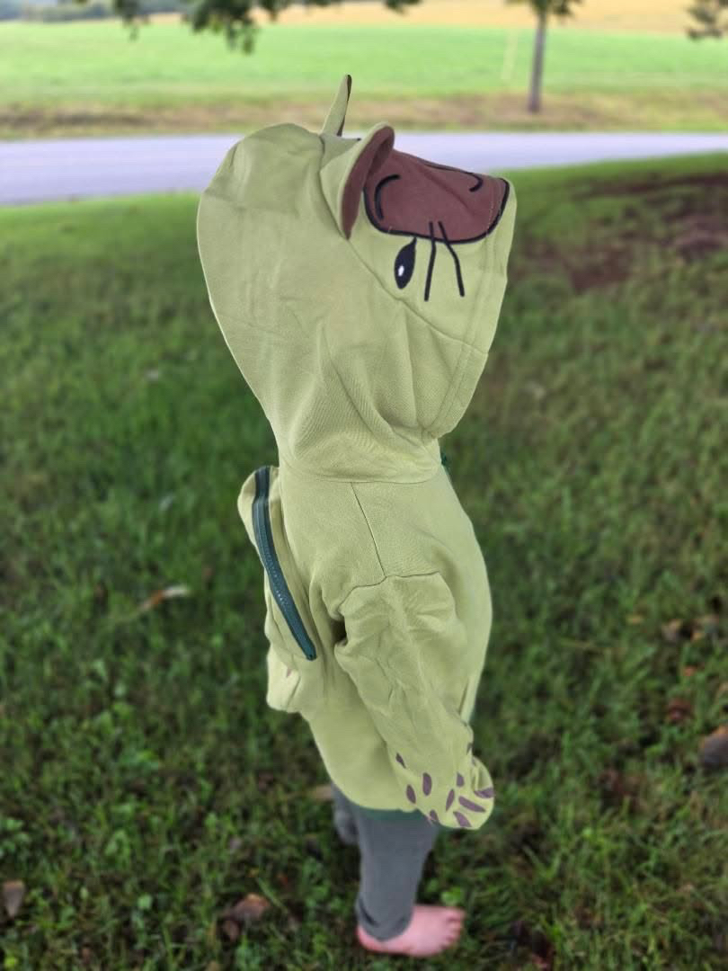 Image of ZEN MODE The Calm One Capybara Backpack Hoodie