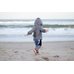 Picture of Beach, Sea, Water, Person, Walking, Barefoot, Portrait, Hoodie, Coat, Jacket