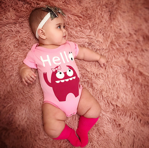 Picture of Face, Head, Person, Photography, Portrait, Baby, Finger with text Hello.