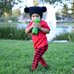 Picture of Grass, Photography, Hat, Cap, Person, Portrait, Lawn, Baby, Pants, Glove