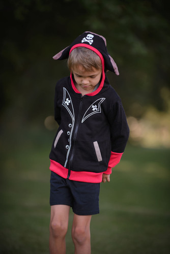 Picture of Shorts, Sweater, Sweatshirt, Hoodie, Jacket, Baseball Cap, Boy, Child, Male, Person