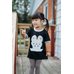 Picture of T-Shirt, Sleeve, Child, Female, Girl, Person, Applique, Face, Head, Pants