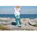 Picture of Pants, Rock, Jeans, Child, Female, Girl, Person, Walking, Beachwear, Shoe
