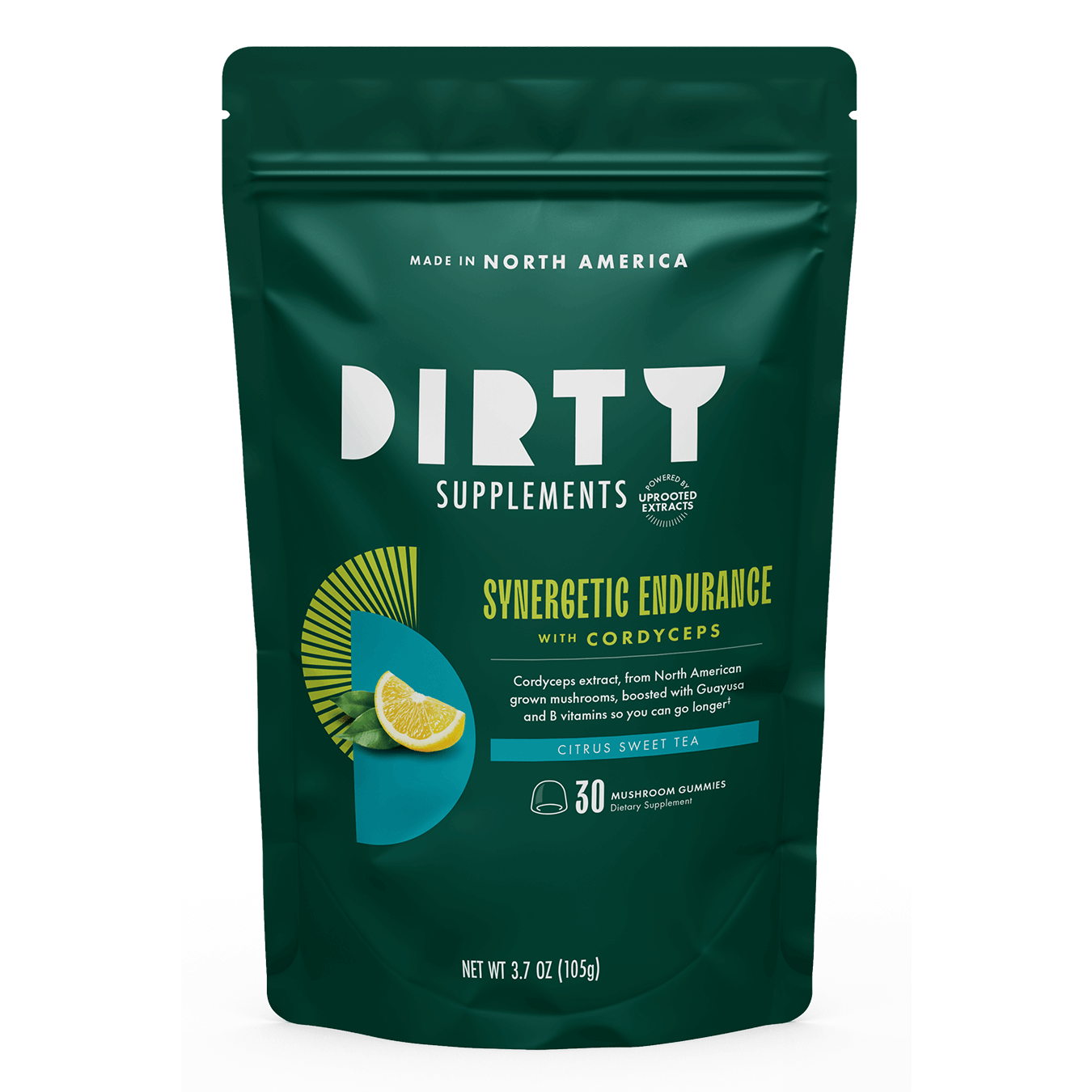 Picture of Bottle, Herbal, Advertisement with text MADE IN NORTH AMERICA DIRTY SUPPLEMENTS POWERED B...