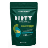 Picture of Bottle, Herbal, Advertisement with text MADE IN NORTH AMERICA DIRTY SUPPLEMENTS POWERED B...